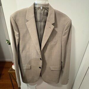 Theory Beige / Taupe Suit Jacket — Men’s Tailored Fit Suit Separate